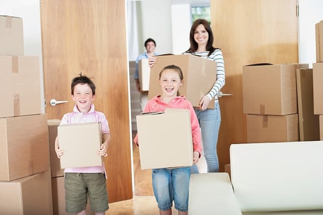 Các thành viên trong gia đình nên góp sức vào việc chuyển nhà