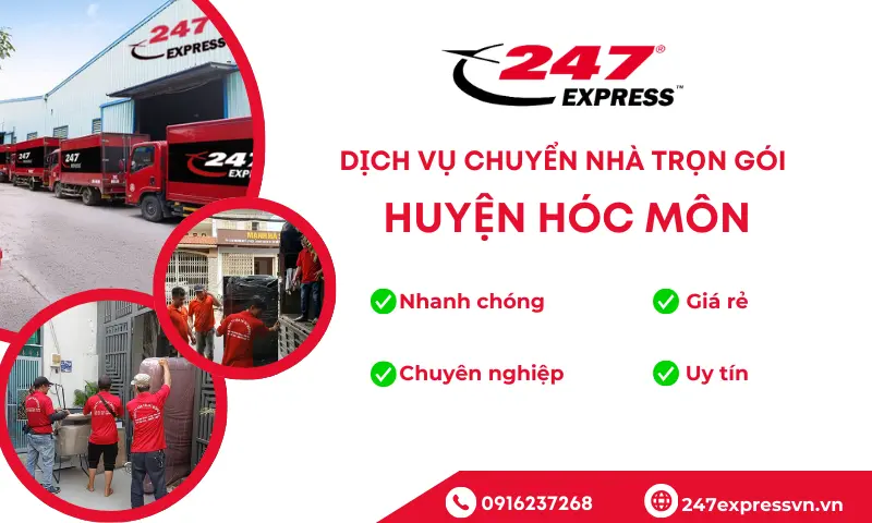 Dịch vụ chuyển nhà trọn gói chuyên nghiệp uy tín huyện Hóc Môn tphcm