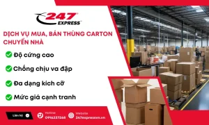 Dịch vụ mua, bán thùng carton giá rẻ TPHCM tại 247Express