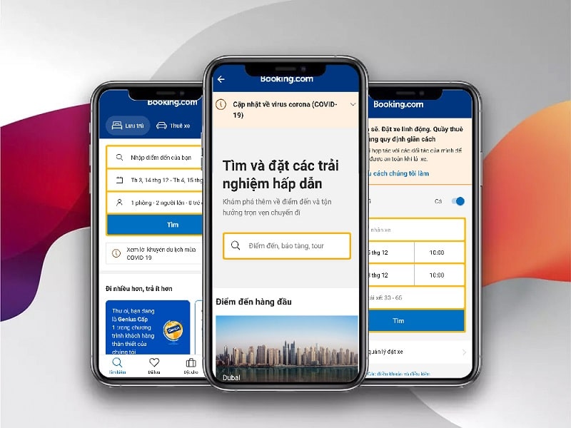 App thuê xe Booking