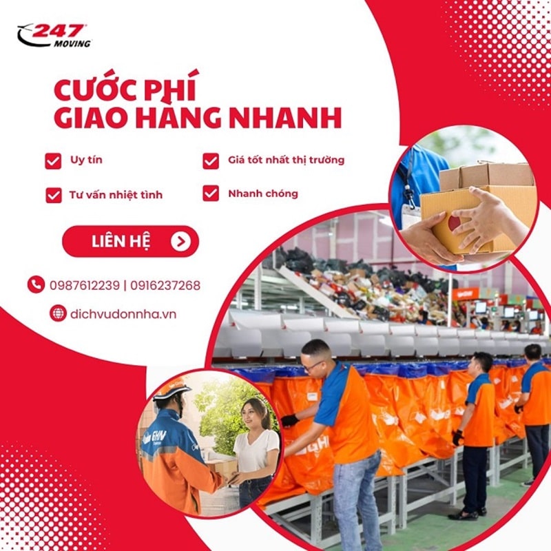 Cước phí giao hàng nhanh mới nhất