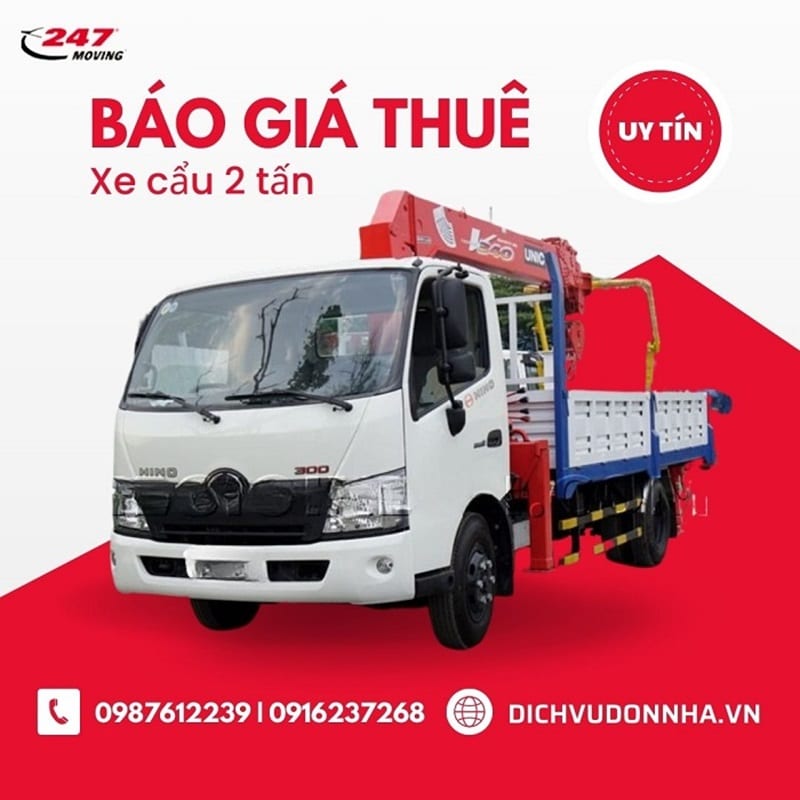 Báo giá thuê xe cẩu 2 tấn