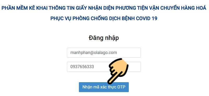 Nhập email hoặc số điện thoại