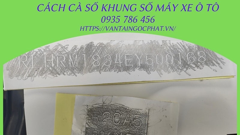 Cà khung, cà số xe