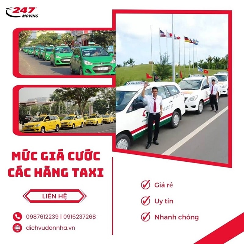 Mức giá cước các hãng taxi